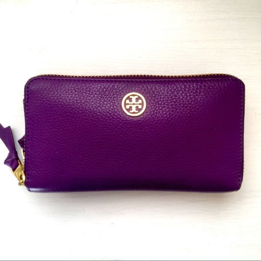 Super Adorable Large Tory Burch Robinson Double Zip Wallet